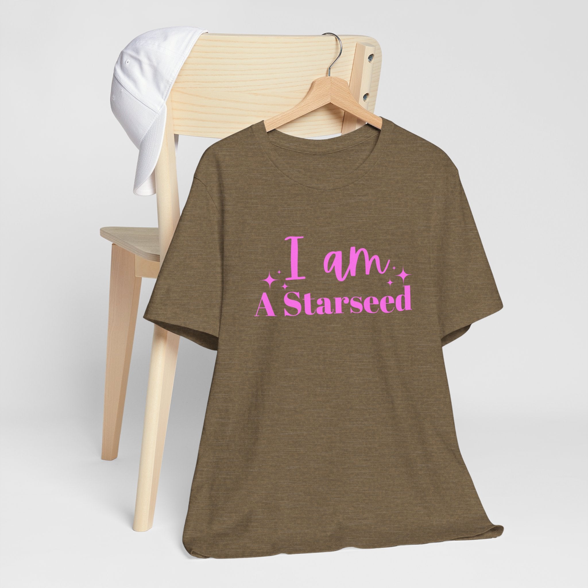 【IFYOUWANT】Burning Star pigment TEE I Am a Starseed Tshirt, Zen Vibes Inspiration, Graphic Tee