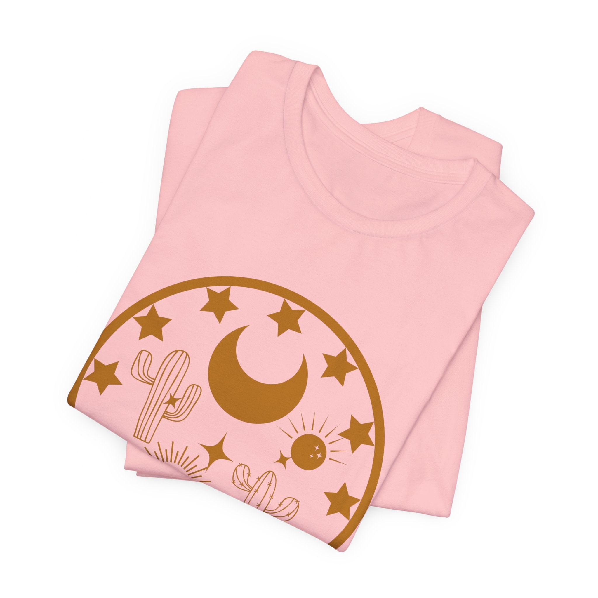 Celestial Cactus Soul Flower Lightworker Energy Tshirt Zen Vibes Crescent moon Starseed Graphic Tee gift for festival friends family and me