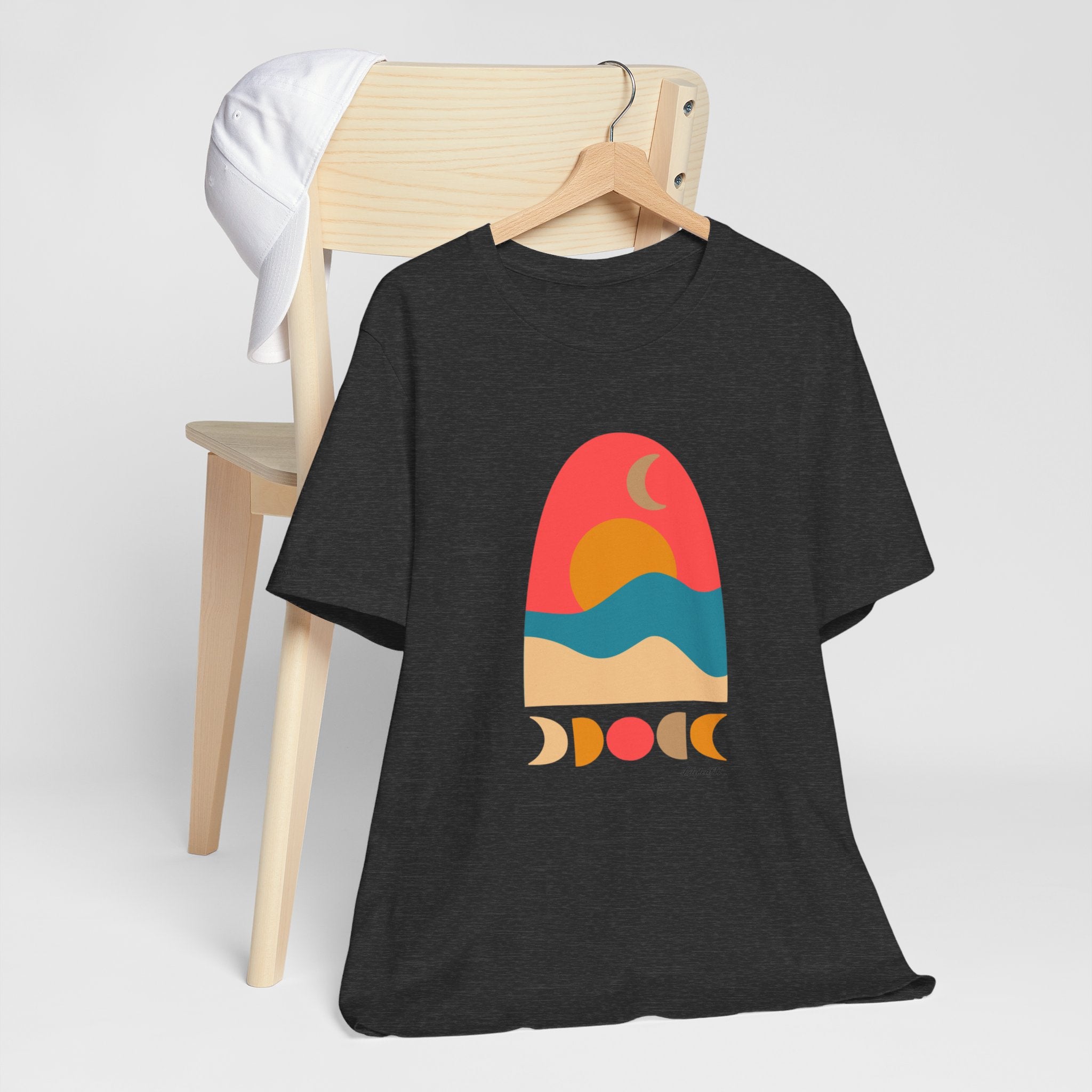 【IFYOUWANT】Star and Moon pigment TEE Luna Eclipse Moon Soul Celestial boho Tee bohemian Higher