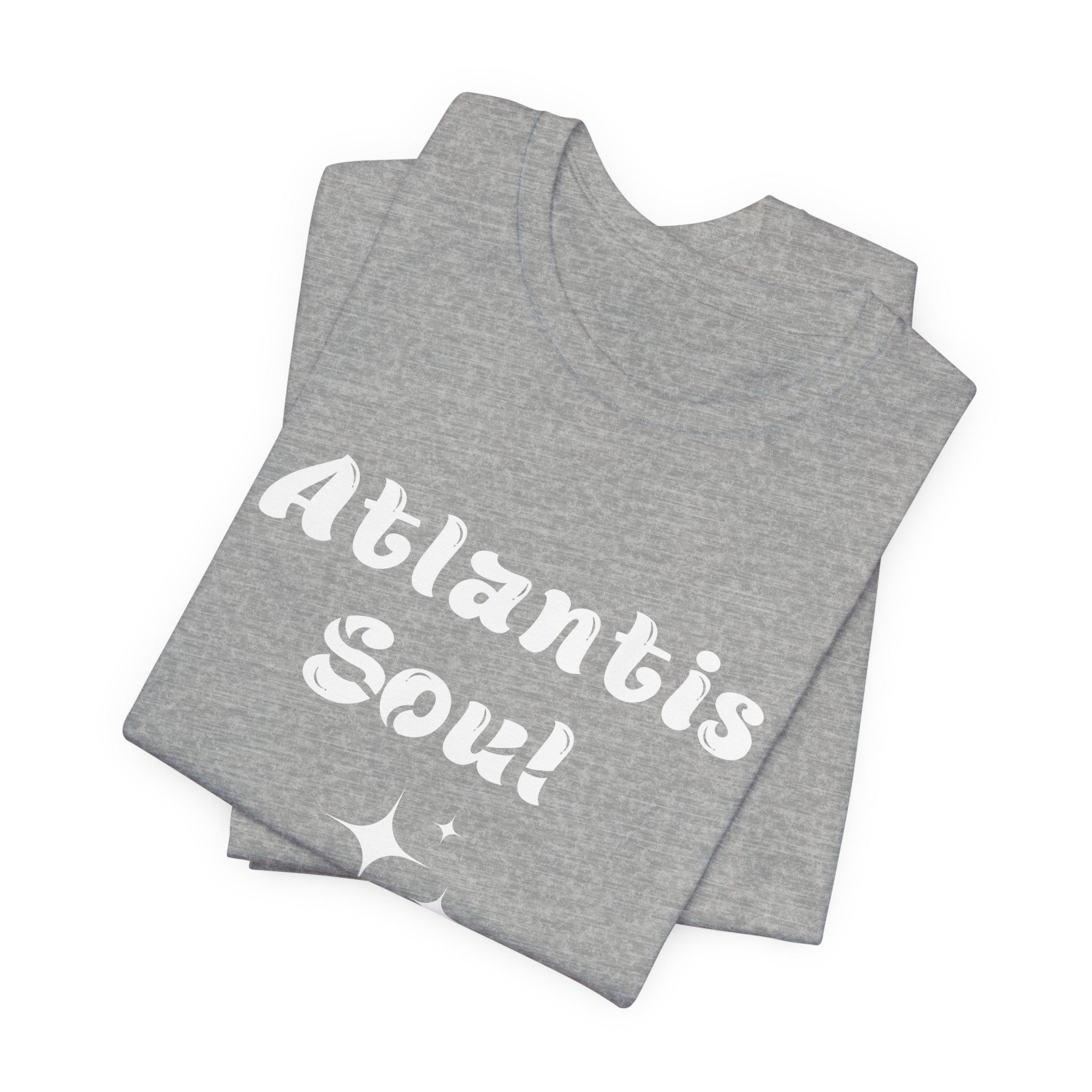 Atlantis Soul Tshirt Zen Vibes Inspiration Graphic Tee gift for festival celebrations or any occasion, Bella & Canvas 3001, Gift for friends