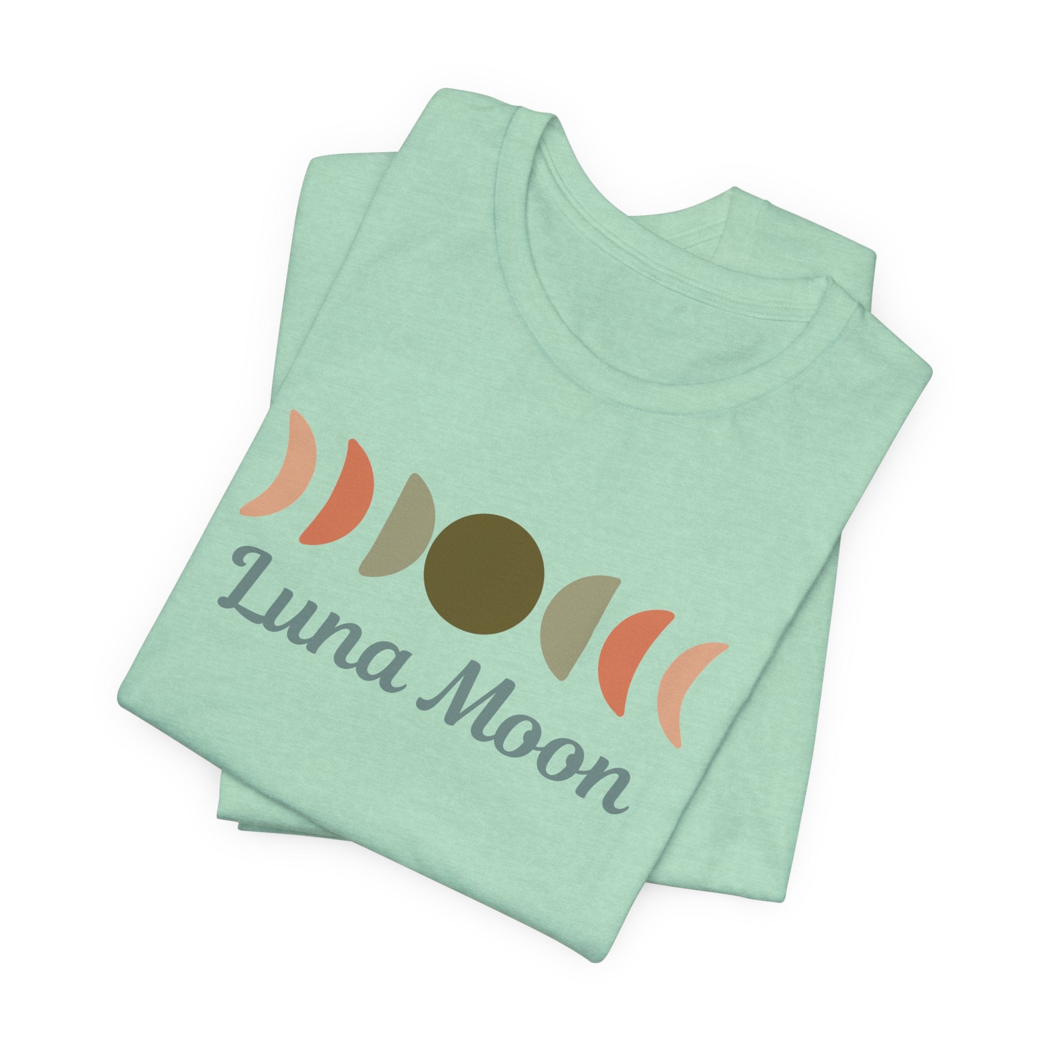 Luna Moon Phase Art Soul Celestial boho Tee bohemian Higher Self Soul awakening Vibe high Dimension Celestial Art Positive vibe T-shirt