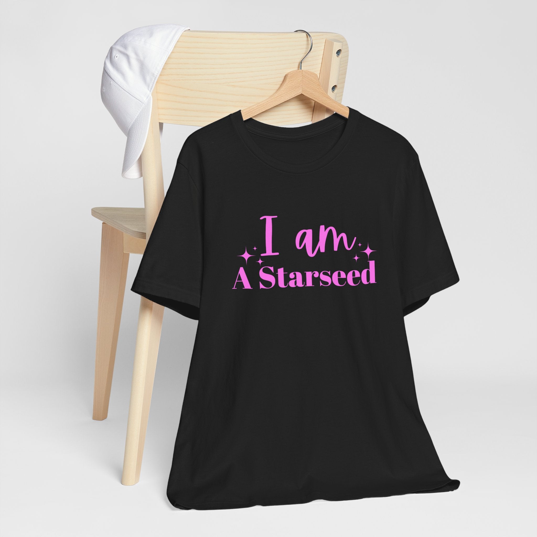 I Am a Starseed Tshirt, Zen Vibes Inspiration, Graphic Tee gift, festival celebration, Bella & Canva 3001, High vibration, Cosmic space