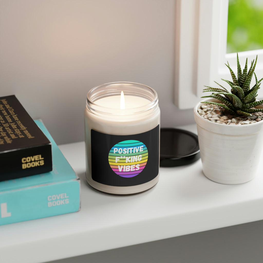Positive F**king Vibes Scented Soy Candle, 9oz