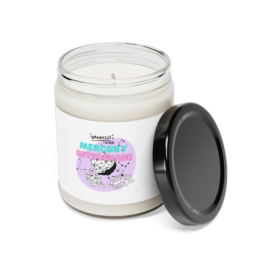 Manifest with Mercury Retrograde Scented Soy Candle, 9oz