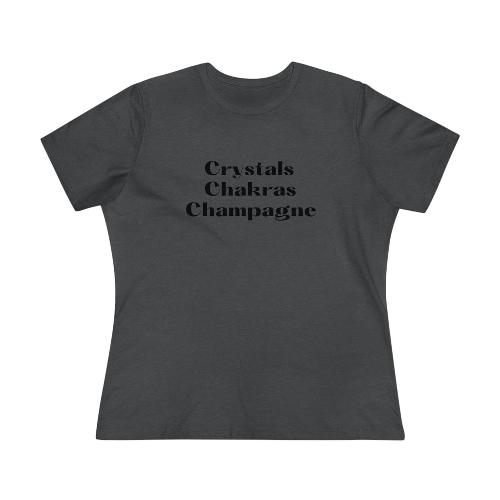 Crystals x Chakras x Champagne Casual Tee