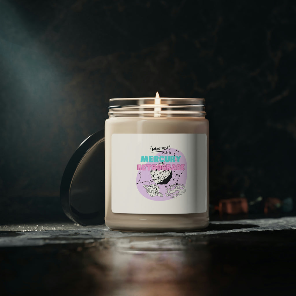 Manifest with Mercury Retrograde Scented Soy Candle, 9oz