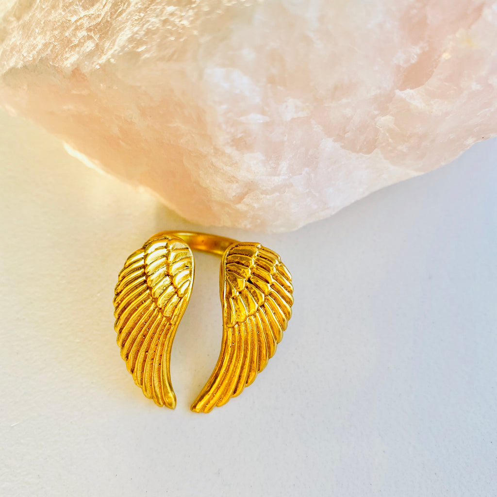 Angel Wings X Ring X Gold