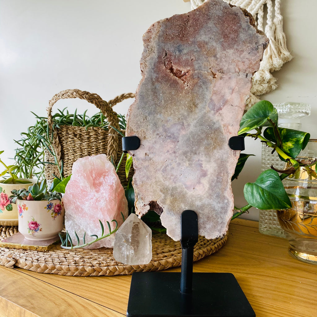 Pink Amethyst + Stand