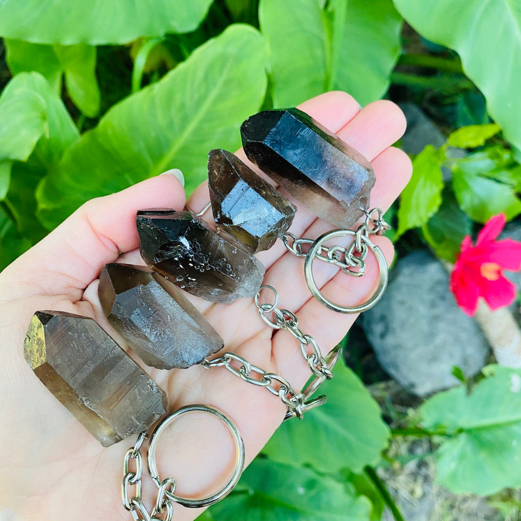 Key Ring X Smoky Quartz