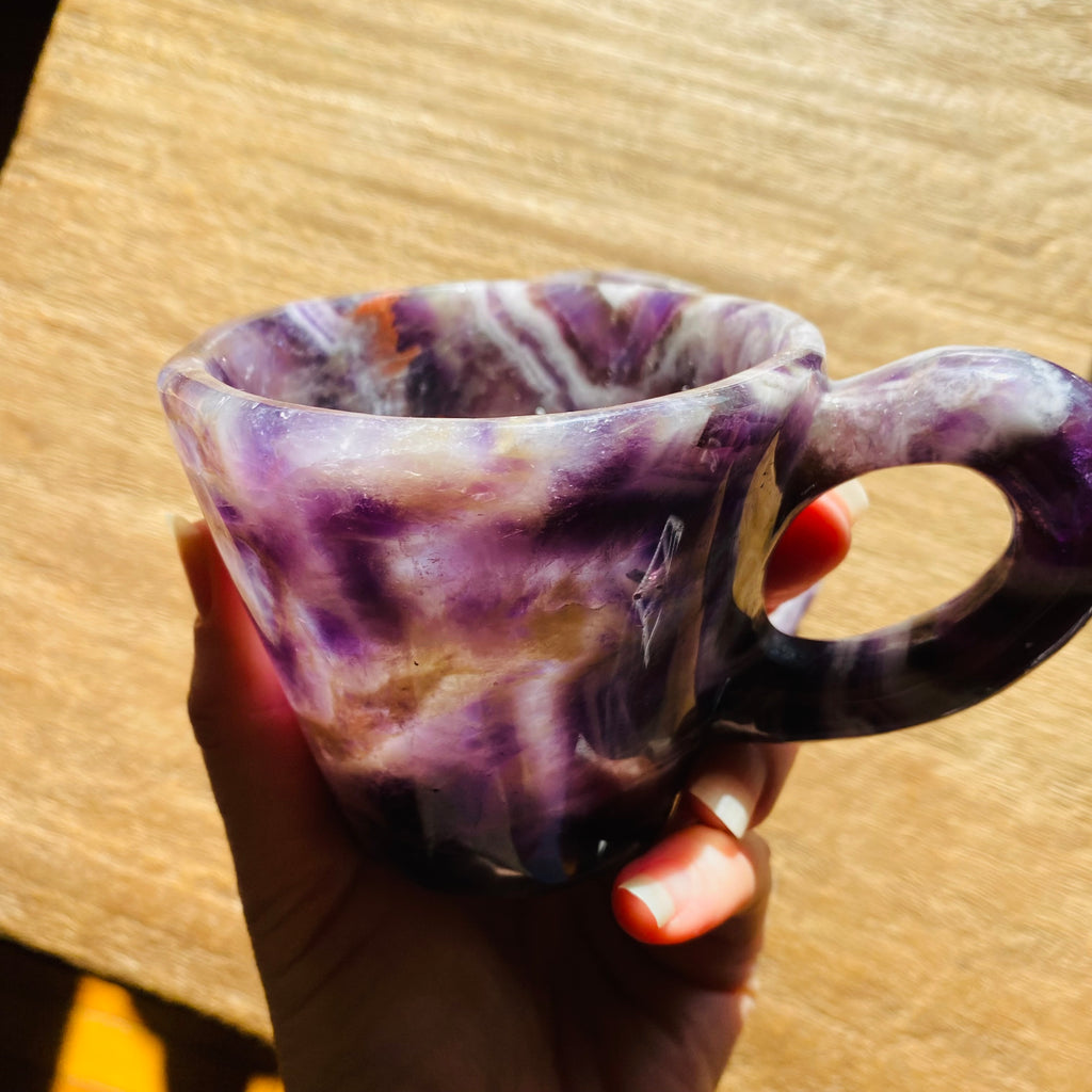 Crystal Cup + Saucer Set DREAM AMETHYST