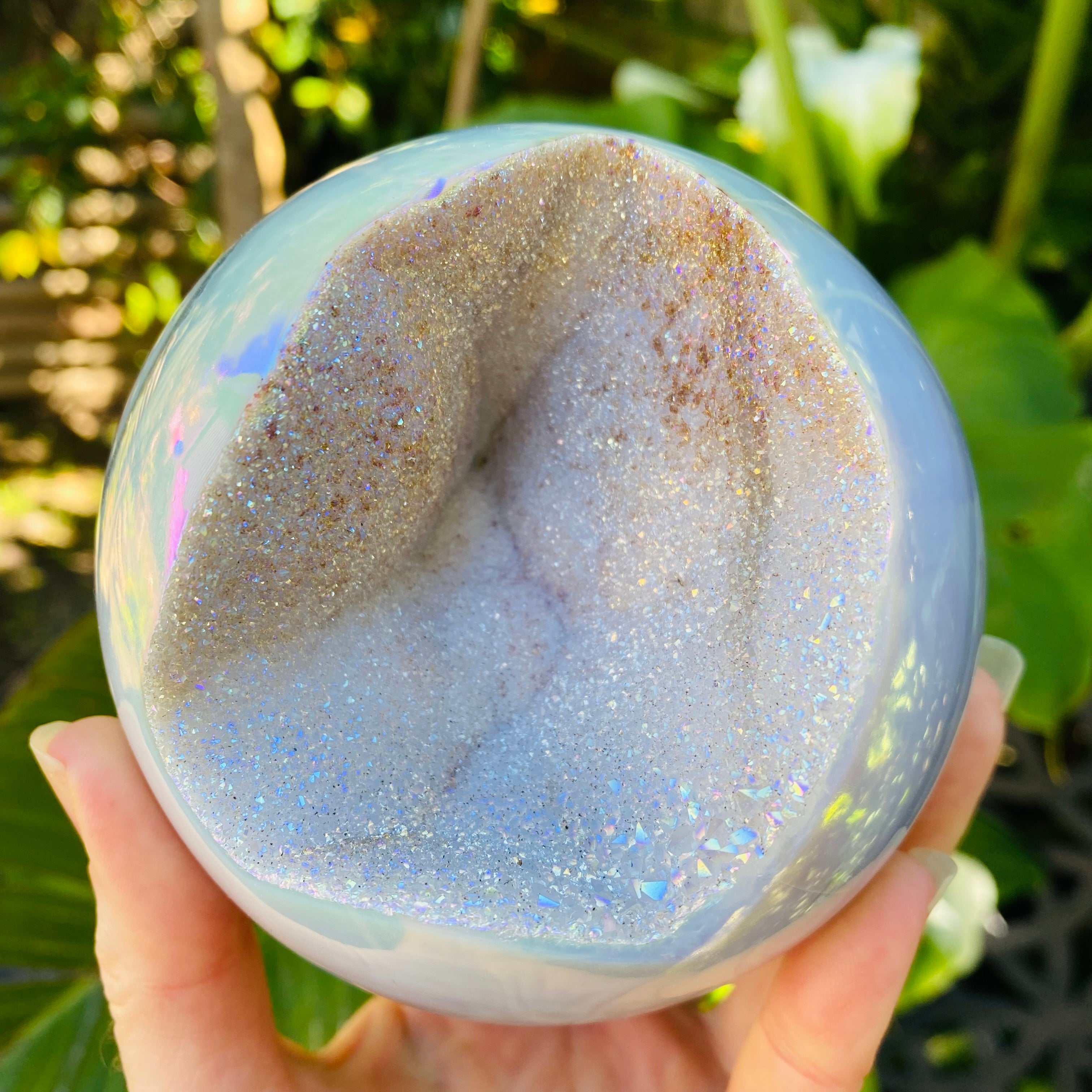 Angel Aura Sphere created with quartz crystal for healing, clarity and energy