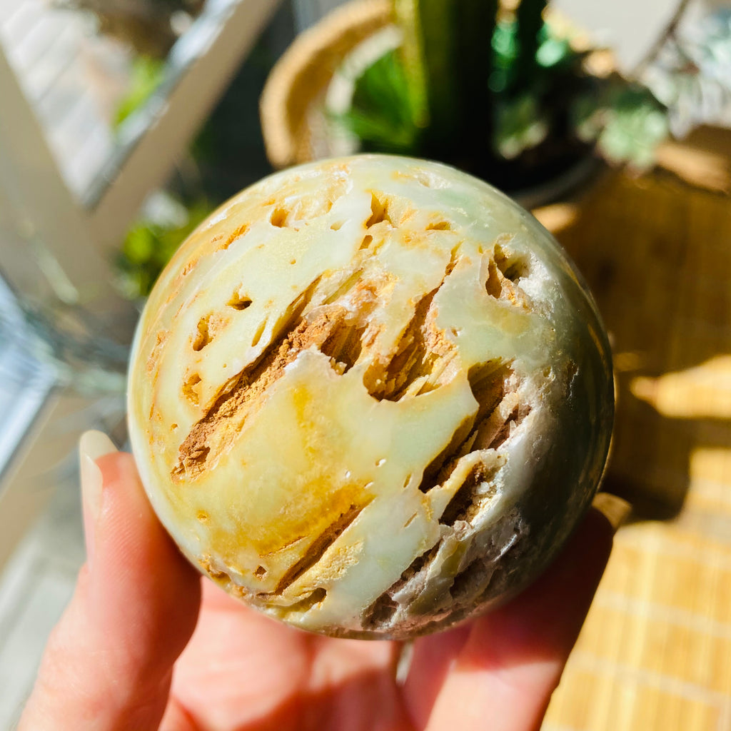 Caribbean Blue Calcite Sphere
