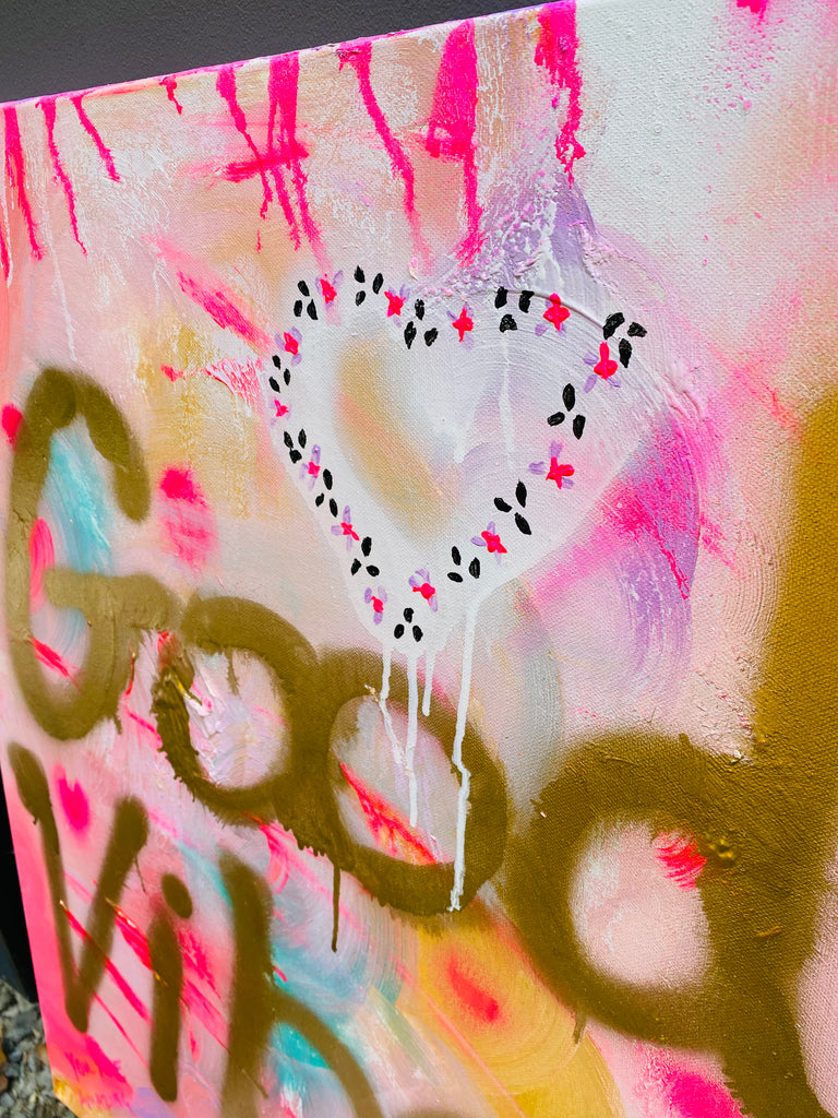 Good Vibes Crystal Art work