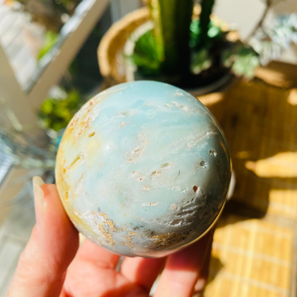 Caribbean Blue Calcite Sphere