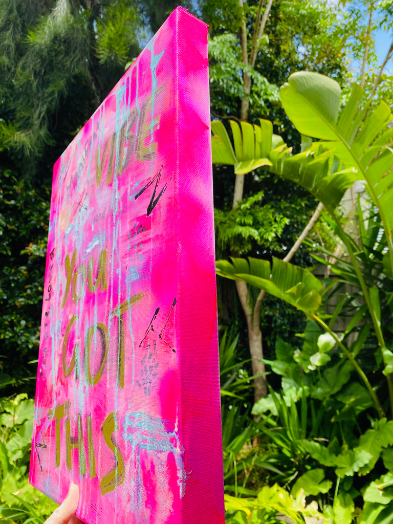 Good Vibes Crystal Art work